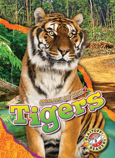 Book cover of ANIMALS AT RISK - TIGERS