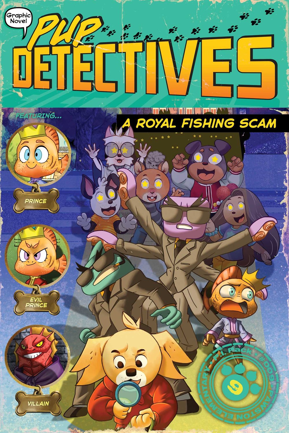 Book cover of PUP DETECTIVES GN 09 ROYAL FISHING SCAM