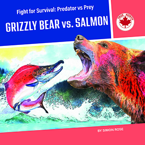 Book cover of GRIZZLY BEAR VS SALMON