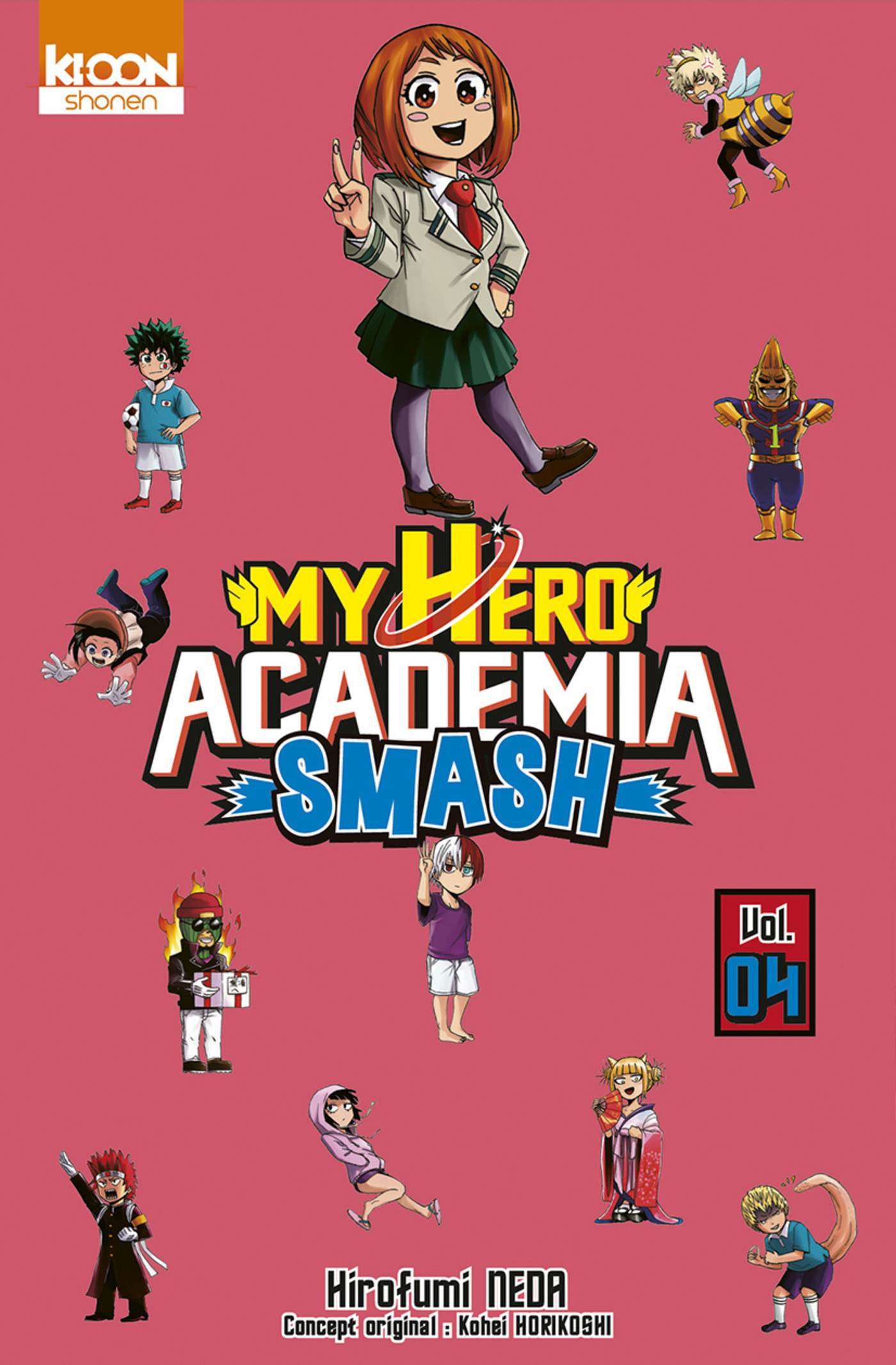 Book cover of MY HERO ACADEMIA SMASH FR 04
