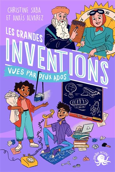 Book cover of GRANDES INVENTIONS VUES PAR DEUX ADOS