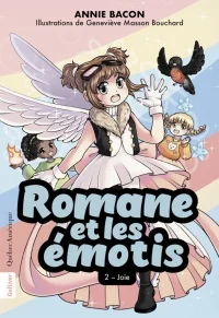 Book cover of ROMANE ET LES EMOTIS 02 JOIE
